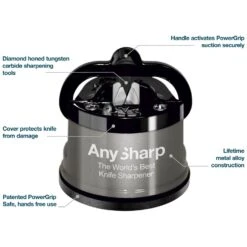 AnySharp Professional Knife Sharpener - The World's Best Knife Sharpener -Sharp Haus Store anysharp professional manual knife sharpener 4