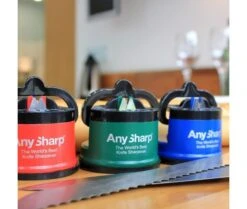 AnySharp Professional Red Manual Sharpener - The World's Best Knife Sharpener -Sharp Haus Store anysharp professional red knife sharpener 2