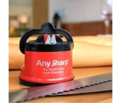 AnySharp Professional Red Manual Sharpener - The World's Best Knife Sharpener -Sharp Haus Store anysharp professional red knife sharpener 3