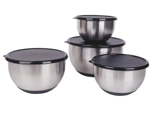 BergHOFF Essentials Set Of 4 Stainless Steel Bowls With Non-slip Base 3 BergHOFF Essentials Set Of 4 Stainless Steel Bowls With Non-slip Base