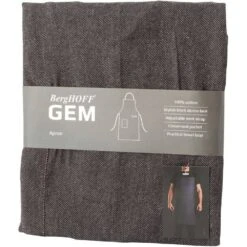 BergHOFF Gem Apron 100% Black Heathered Cotton 11 BergHOFF Gem Apron 100% Black Heathered Cotton -Sharp Haus Store berghoff gem apron black heathered cotton 4