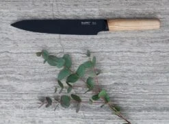 BergHOFF Ron Titan Ash Wood Carving Knife 19cm - Black Titanium Coating -Sharp Haus Store berghoff ron titan ash wood carving knife 19cm black titanium coating 1