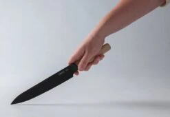 BergHOFF Ron Titan Ash Wood Carving Knife 19cm - Black Titanium Coating -Sharp Haus Store berghoff ron titan ash wood carving knife 19cm black titanium coating 3