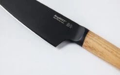 BergHOFF Ron Titan Ash Wood Chef Knife 19cm - Black Titanium Coating -Sharp Haus Store berghoff ron titan ash wood chef knife 19cm black titanium coating 1