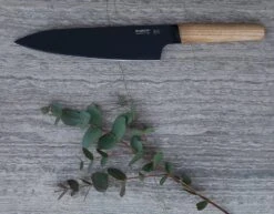 BergHOFF Ron Titan Ash Wood Chef Knife 19cm - Black Titanium Coating -Sharp Haus Store berghoff ron titan ash wood chef knife 19cm black titanium coating 2