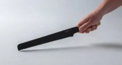 BergHOFF Ron Titan Ash Wood Bread Knife 23cm - Black Titanium Coating -Sharp Haus Store berghoff ron titan ashwood bread knife 23cm black titanium coating 2