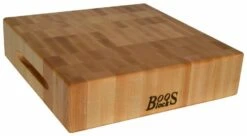 Boos Blocks Reversible Maple Wood Chopping Block 38 X 38 X 7.5cm