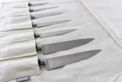 CHEF ROLL 7 Canvas Empty Roll Bag For 7 Kitchen Knives And Utensils 33 CHEF ROLL 7 Canvas Empty Roll Bag For 7 Kitchen Knives And Utensils -Sharp Haus Store chef roll 7 canvas empty roll bag 7 kitchen knives utensils 12