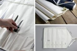 CHEF ROLL 7 Canvas Empty Roll Bag For 7 Kitchen Knives And Utensils 37 CHEF ROLL 7 Canvas Empty Roll Bag For 7 Kitchen Knives And Utensils -Sharp Haus Store chef roll 7 canvas empty roll bag 7 kitchen knives utensils 16
