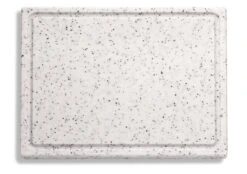 DICK Cutting Board With Juice Groove 26x35x2cm White-marbled Effect