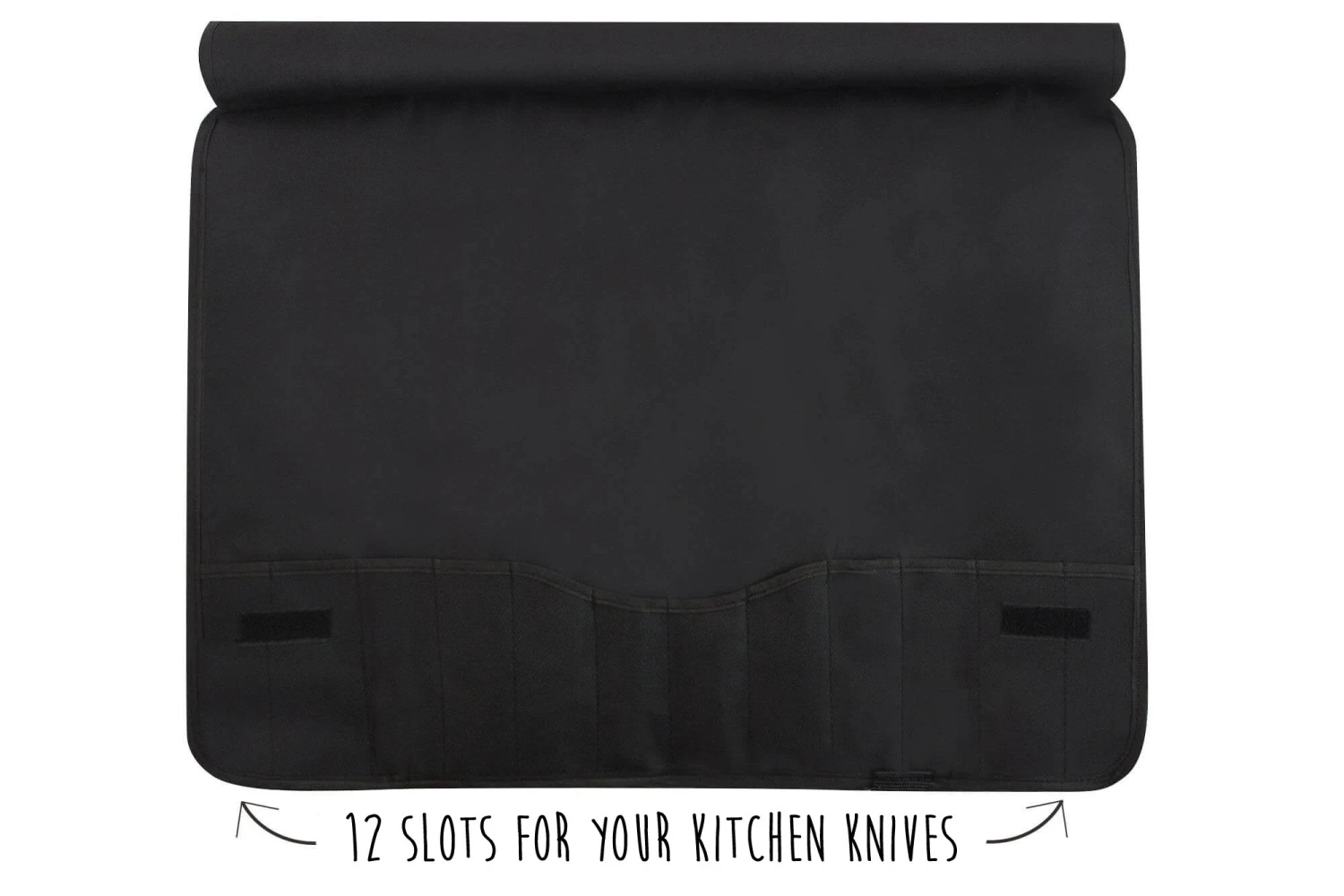 Sabatier Empty Roll Bag With 12 Slots For Kitchen Knives And Accessories 4 Sabatier Empty Roll Bag With 12 Slots For Kitchen Knives And Accessories - Image 2