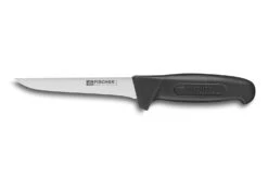 FISCHER Boning Knife Straight Blade 14cm With Black Handle