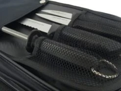 FISCHER Creative Chef Profesional Knife Bag With 6 Knives + 1 Sharpener Steel -Sharp Haus Store fischer creative chef professional knife bag 6 knives 1 sharpener steel 5