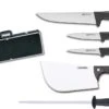 Fischer Professional Butcher Case With 4 Knives + 1 Sharpening Steel -Sharp Haus Store fischer professional butcher case 4 knives 1 sharpening steel
