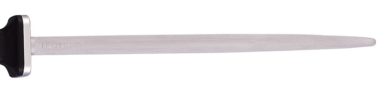 FISCHER Sharpening Steel Oval Rod 25cm - Black Handle 5 FISCHER Sharpening Steel Oval Rod 25cm - Black Handle - Image 3