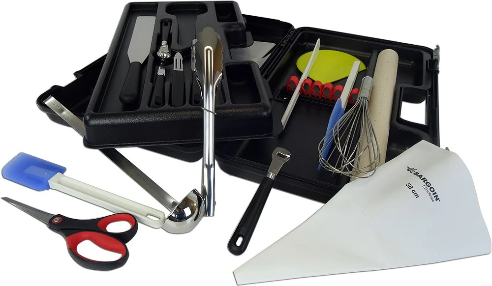FISCHER Student's Tool Case With 18 Kitchen Tools + 1 Scale + 1 Padlock 3 FISCHER Student's Tool Case With 18 Kitchen Tools + 1 Scale + 1 Padlock