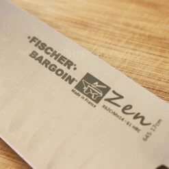 FISCHER Zen Professional Santoku Knife 17cm - Hollow Edge Blade -Sharp Haus Store fischer zen professional santoku knife 17cm hollow edge blade 3