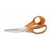 FISKARS Kitchen Scissors 19cm With Serrated Blade - Orange Handle