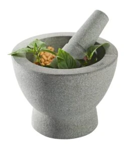 GEFU Crunchy Granite Mortar And Pestle -Sharp Haus Store gefu crunchy granite mortar pestle 2
