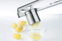 Gefu TRI STAR® Potato And Spaetzle Press With 3 Discs -Sharp Haus Store gefu tri star potato spaetzle press 3 discs 3