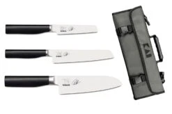 Kai Shun Tim Malzer Kamagata 3-piece Knife Set + Roll Bag