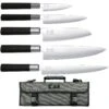 KAI Wasabi Black Knife Bag With 5 Knives EUROPE