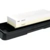 KAI Whetstone Double Grit 3000/6000 + Plastic Stand -Sharp Haus Store kai whetstone double grit 3000 6000 plastic stand