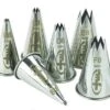Mallard Ferriere Set Of 6 Fluted Stainless Steel Nozzles
