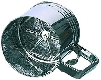 Matfer Stainless Steel Automatic Flour Sieve Cup - Diameter 11cm 4 Matfer Stainless Steel Automatic Flour Sieve Cup - Diameter 11cm - Image 2