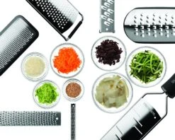 Microplane Premium Zester-Grater , Stainless Steel Blade - Blue Handle -Sharp Haus Store microplane premium zester grater blue handle 3