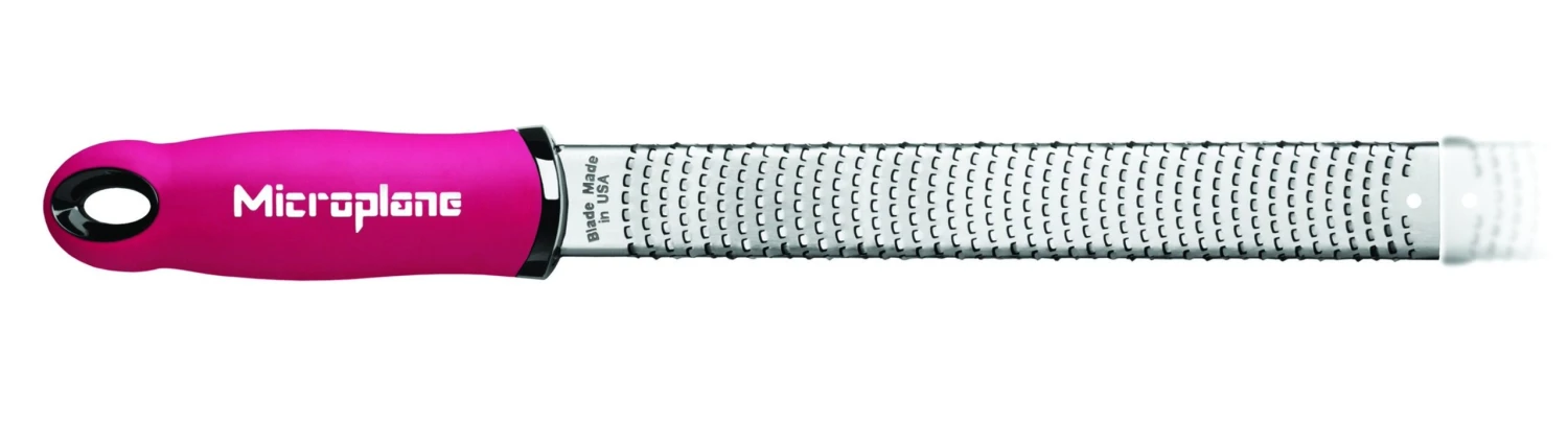 Microplane Premium Zester-Grater, Stainless Steel Blade - Fuchsia Handle 2 Microplane Premium Zester-Grater, Stainless Steel Blade - Fuchsia Handle