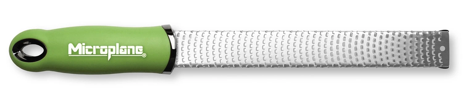 Microplane Premium Zester-Grater , Stainless Steel Blade - Green Handle 3 Microplane Premium Zester-Grater , Stainless Steel Blade - Green Handle