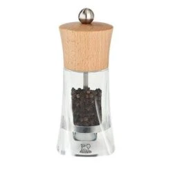 Peugeot Oleron Pepper Mill 14cm - Acrylic And Beech Wood