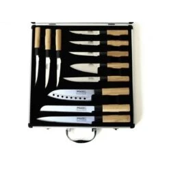Pradel Excellence Knife Case With 11 Japanese-style Knives 15 Pradel Excellence Knife Case With 11 Japanese-style Knives -Sharp Haus Store pradel excellence 11 piece knife case japanese style 6