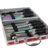 Pradel Excellence 12- Piece Knife Case - Blades With Titanium Coating 2 Pradel Excellence 12- Piece Knife Case - Blades With Titanium Coating -Sharp Haus Store pradel excellence 12 piece knife case blades titanium coating