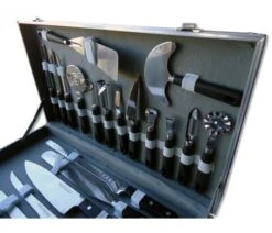 Pradel Excellence Cook's Case With 23 Kitchen Knives And Accessories -Sharp Haus Store pradel excellence 23 piece cook case 2