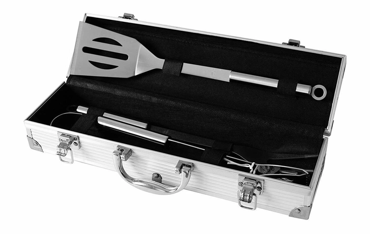 Pradel Excellence 3-piece Barbecue Tool Set With Metallic Case 4 Pradel Excellence 3-piece Barbecue Tool Set With Metallic Case - Image 2