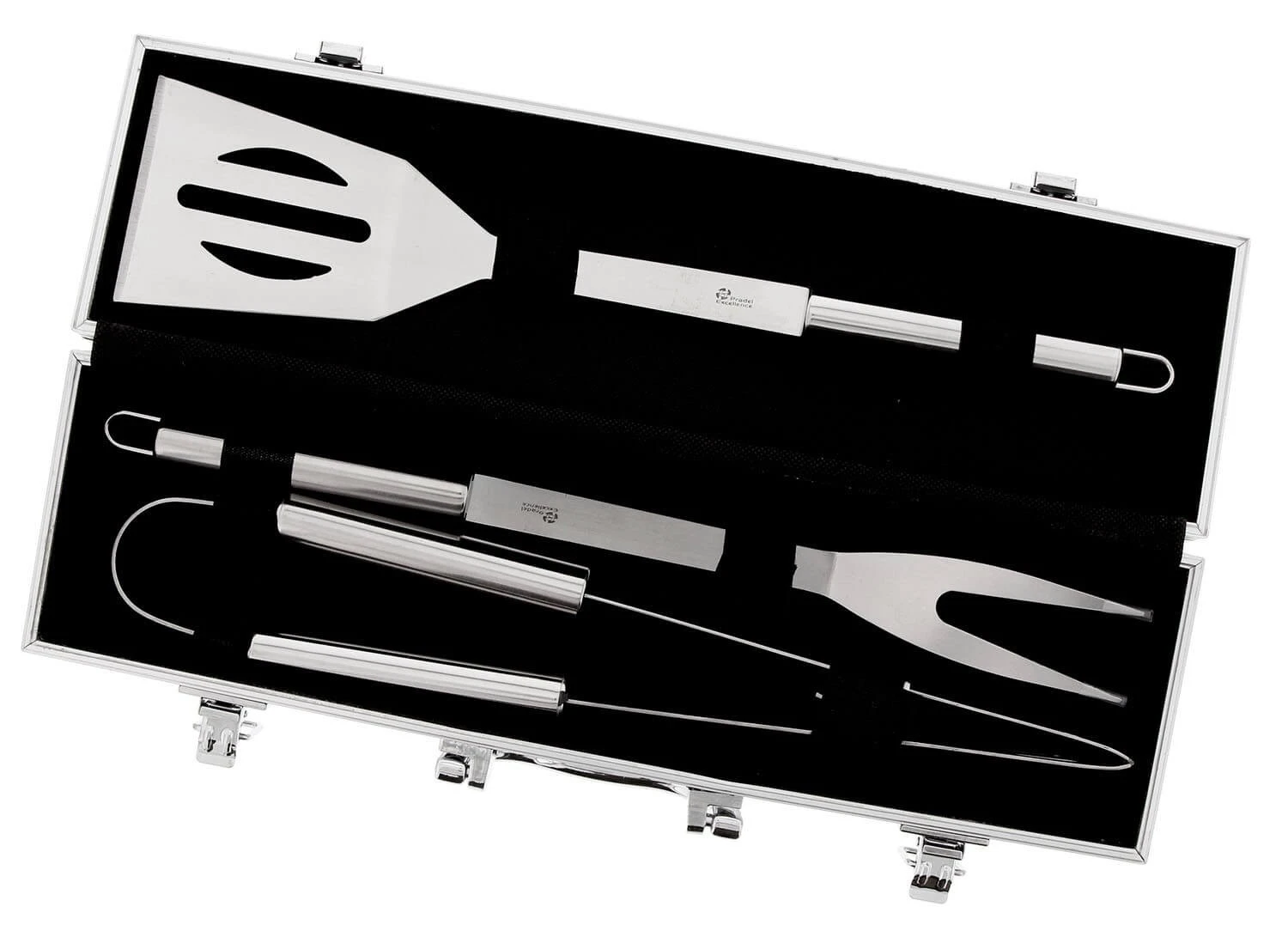 Pradel Excellence 3-piece Barbecue Tool Set With Metallic Case 5 Pradel Excellence 3-piece Barbecue Tool Set With Metallic Case - Image 3