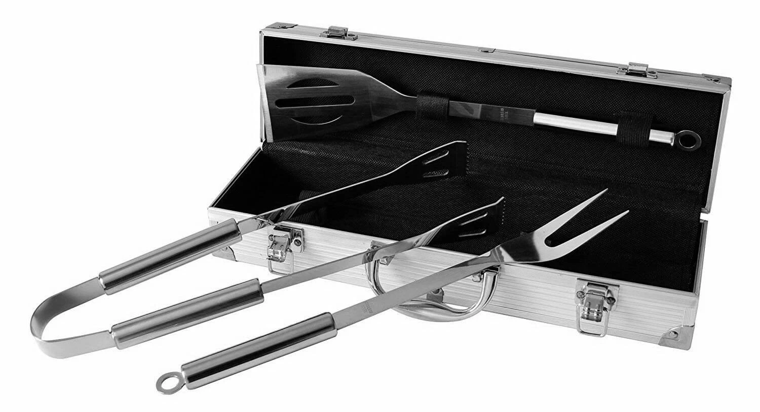 Pradel Excellence 3-piece Barbecue Tool Set With Metallic Case 6 Pradel Excellence 3-piece Barbecue Tool Set With Metallic Case - Image 4
