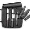 Sabatier International Knife Bag With 3 Japanese-style Knives - Wooden Handles
