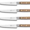 Sabatier Perigord 4-piece Steak Knife Set 13cm Walnut Wood Handles -Sharp Haus Store sabatier perigord 4 piece steak knife set 13cm walnut wood handles
