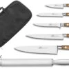 Sabatier Perigord Knife Bag With 5-piece Knife Set + 1 Sharpening Steel -Sharp Haus Store sabatier perigord knife bag 5 piece knife set 1 sharpening steel