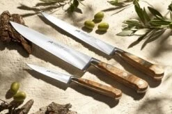 Sabatier Provençao Santoku Knife Hollow Edge 18cm - Olive Wood Handle -Sharp Haus Store sabatier provencao santoku knife hollow edge 18cm olive wood handle 3