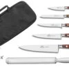 Sabatier Saveur Knife Bag With 5 Kitchen Knives + 1 Sharpening Steel