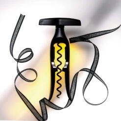 SCREWPULL TM-100 Corkscrew - Black Colour -Sharp Haus Store screwpull tm 100 corkscrew black 2