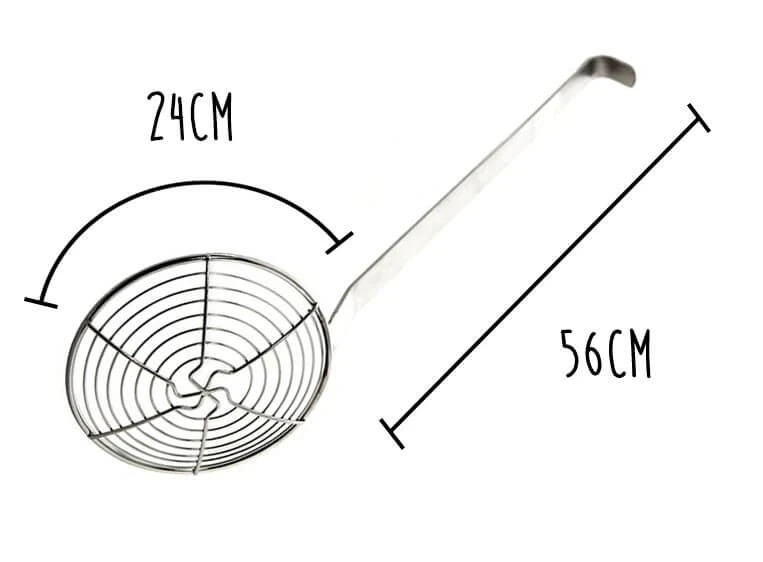 Stainless Steel Frying Skimmer - Diameter 24cm 3 Stainless Steel Frying Skimmer - Diameter 24cm