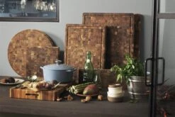 TeakHaus Chopping Block With Hand Grips 40 X 30cm - Made Of Teak Wood -Sharp Haus Store teakhaus chopping haus hand grips 40 x 30cm teak wood 2