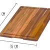 Teakhaus Cutting Board With Juice Groove 45 X 35cm - Made Of Teak Wood