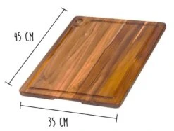 Teakhaus Cutting Board With Juice Groove 45 X 35cm - Made Of Teak Wood