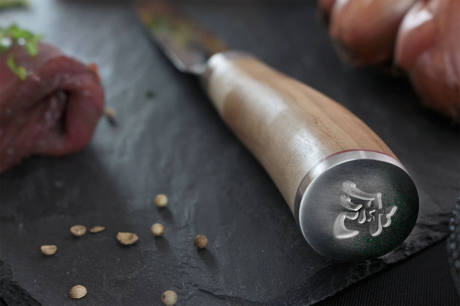 Wusaki Damas VG10 Carving Knife 20cm Olive Wood Handle 9 Wusaki Damas VG10 Carving Knife 20cm Olive Wood Handle - Image 7